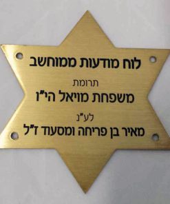 שילוט בחיתוך צורני עם חריטה