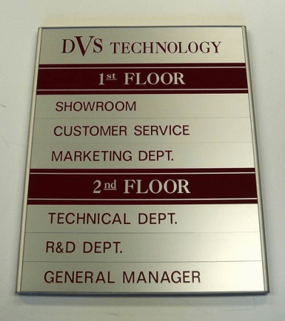 שילוט מודולרי אלומיניום בהדפסה