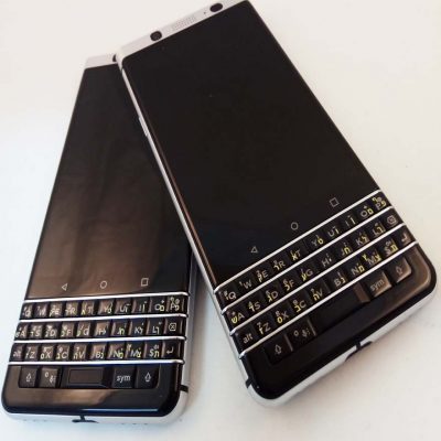 הדפסת עברית על blackberry Keyone